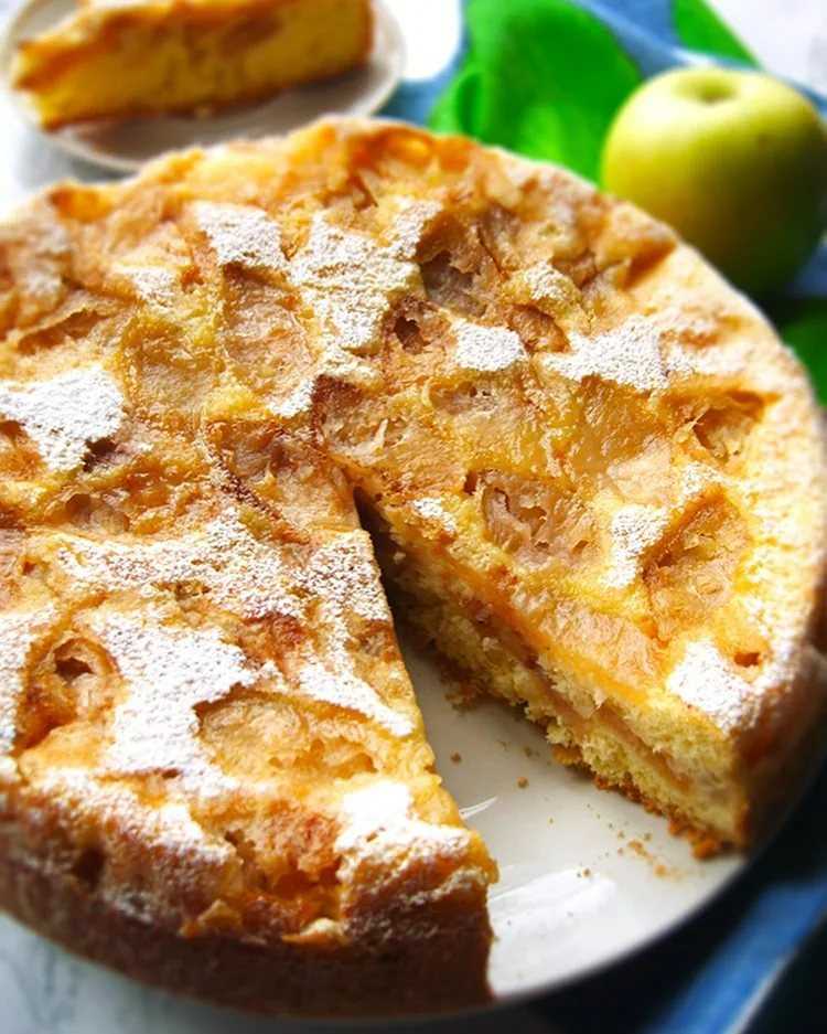 Яблочный пирог рецепт простой рецепт в духовке с фото