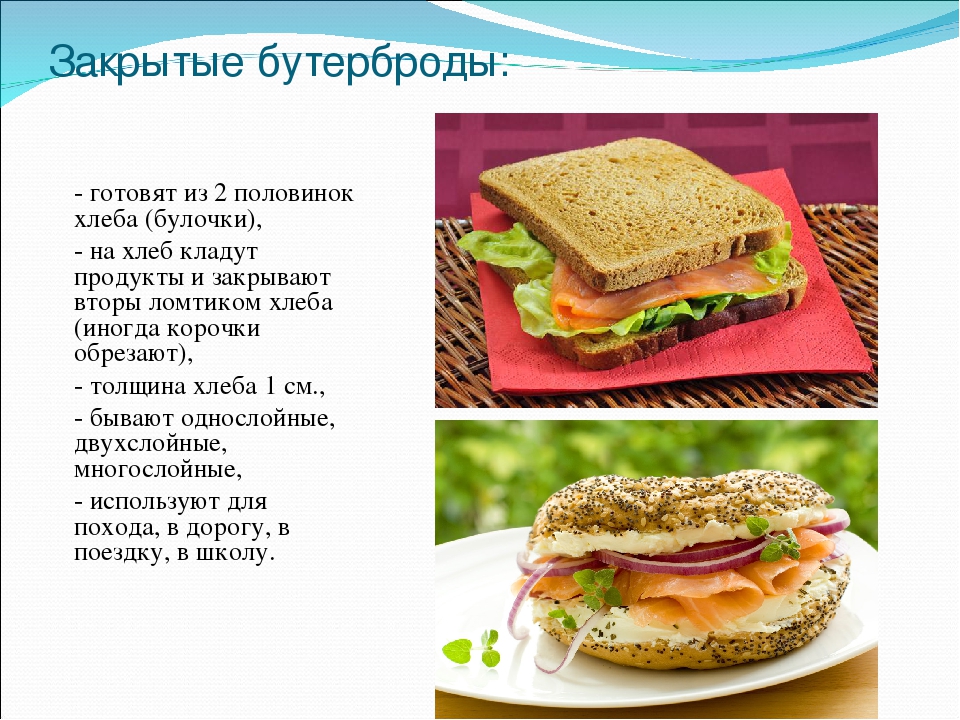 Описание сэндвича