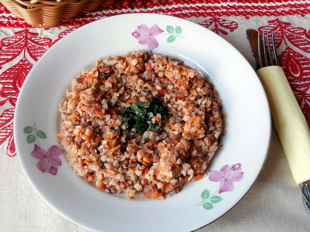 Рецепт риса с гречкой в духовке рецепт с фото