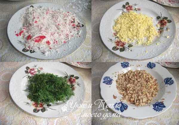 Шарики рафаэлло из крабовых палочек и плавленного сыра рецепт с фото