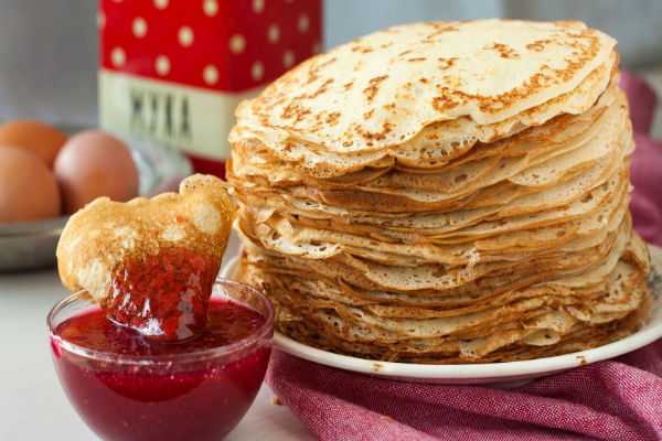 Тонкие блины на кефире с кипятком с дырочками рецепт с фото пошагово вкусные